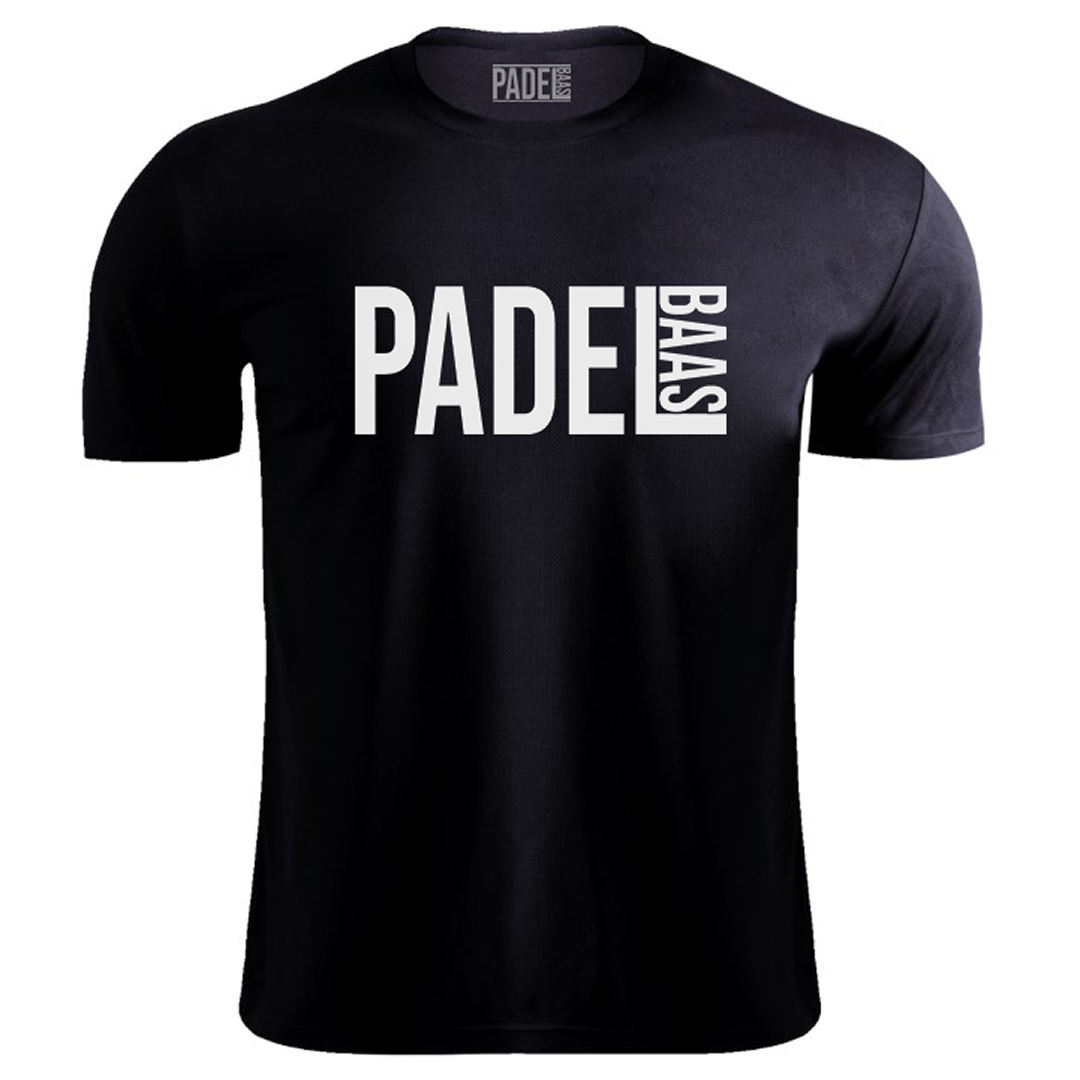 Padel Shirt Zwart Unisex