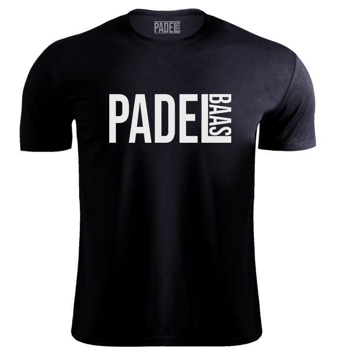 Padel Shirt Zwart Unisex